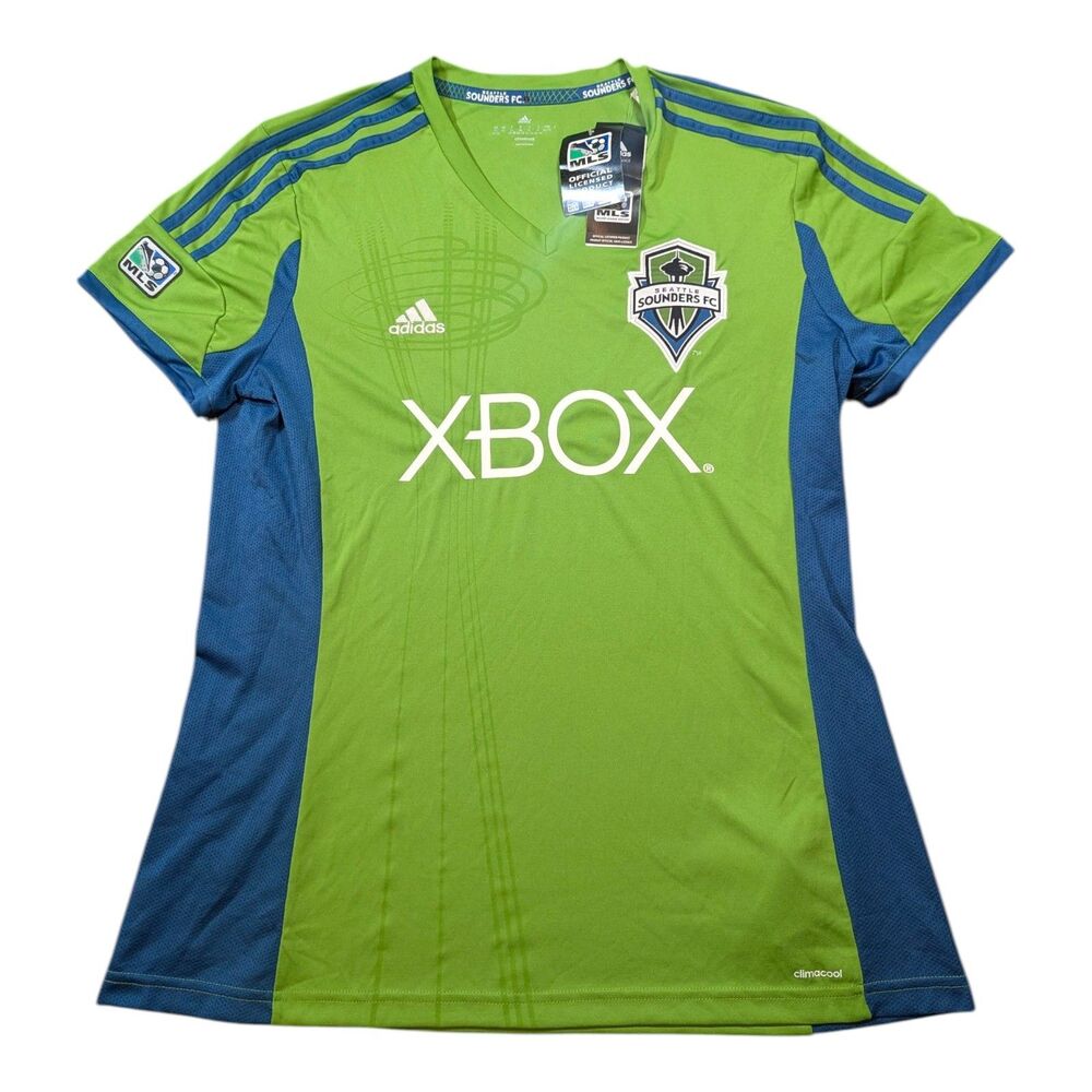 Adidas Women's MLS Jersey Seattle Sounders Xbox Soccer Team Green size XL Futbol